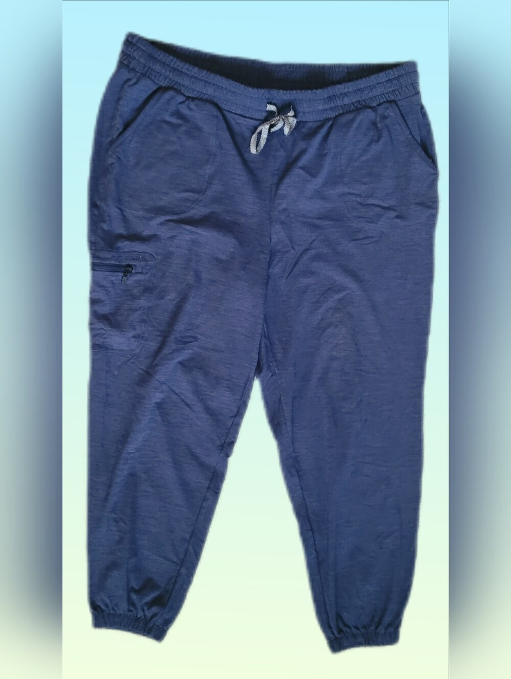 Torrid Happy CAMPER Navy Blue Jogger Pants Drawstring Sweatpants, size 2X, Crop